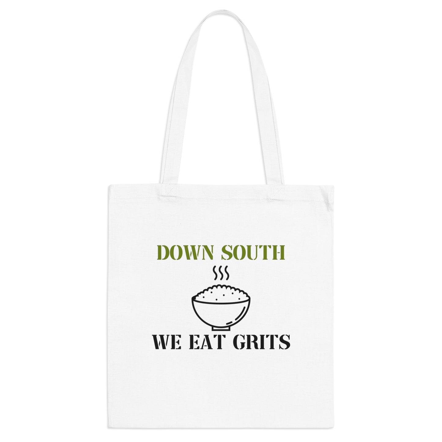 We Eat Grits Tote Bag