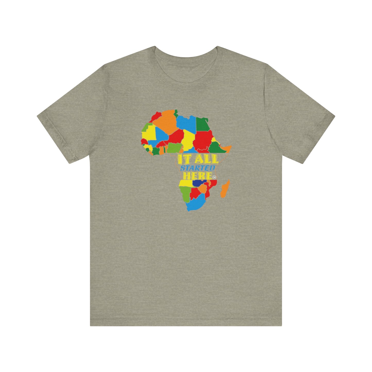 It All Started Here, Africa | Unisex Jersey Short Sleeve Tee