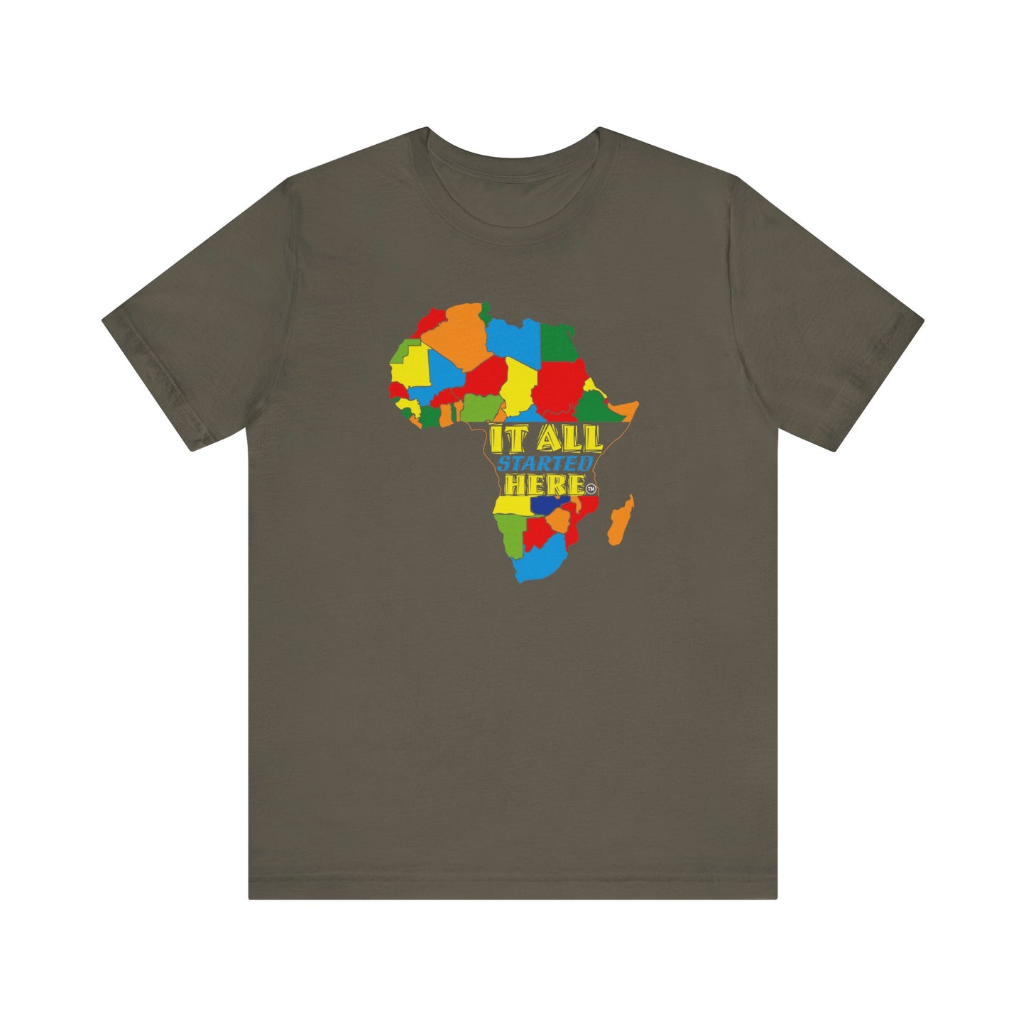 It All Started Here, Africa | Unisex Jersey Short Sleeve Tee