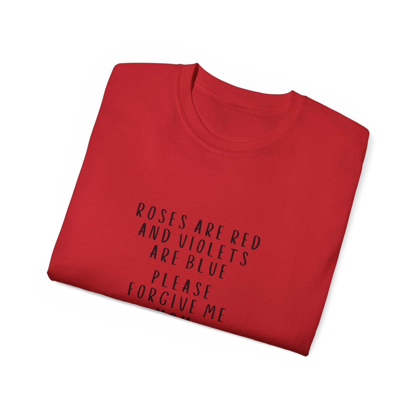 Roses Are Red Soft Cotton Tee for Mothers
