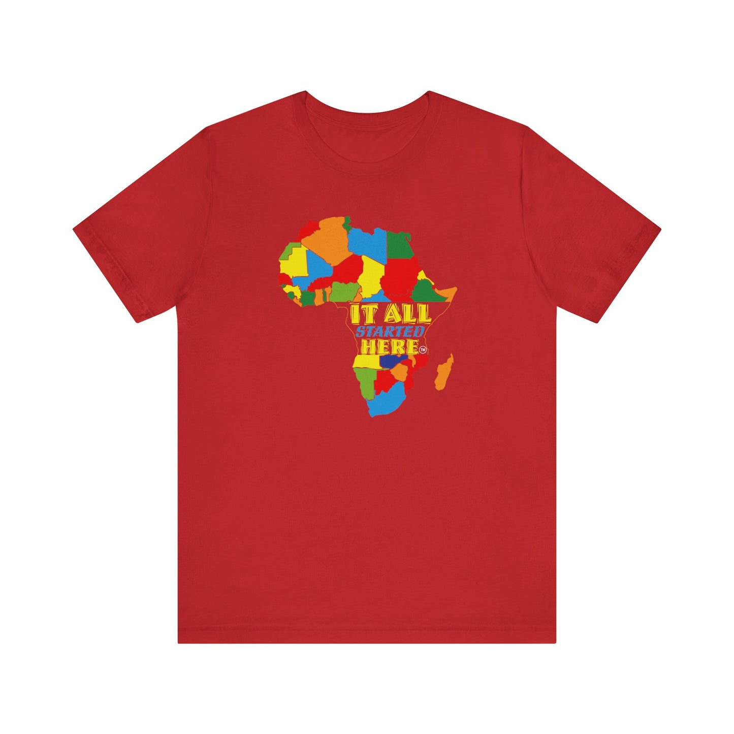 It All Started Here, Africa | Unisex Jersey Short Sleeve Tee
