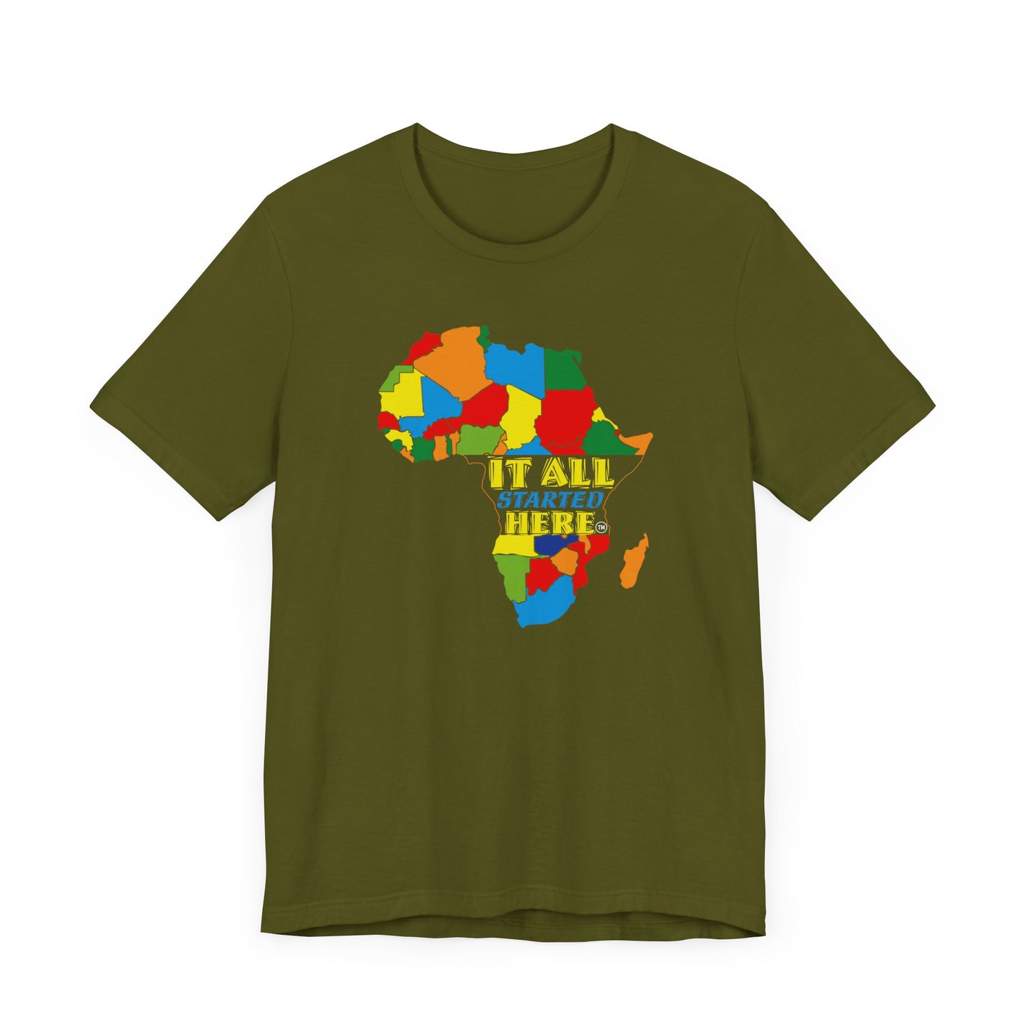 It All Started Here, Africa | Unisex Jersey Short Sleeve Tee