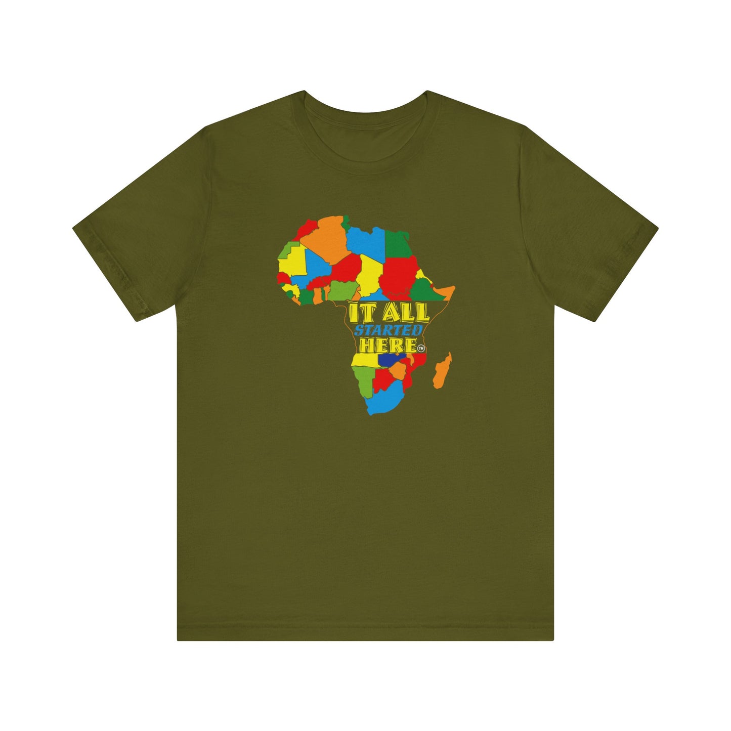 It All Started Here, Africa | Unisex Jersey Short Sleeve Tee