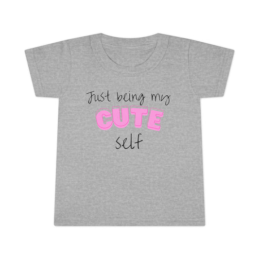 My Cute Self Toddler T-Shirt for Girls