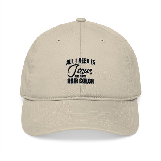 Organic Embroidered Baseball Cap - Faith-Inspired Headwear, Gifts for Christians, Outdoor Cap, Everyday Style, Adjustable Hat