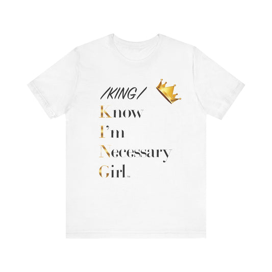 KING Jersey Short Sleeve Tee for Men