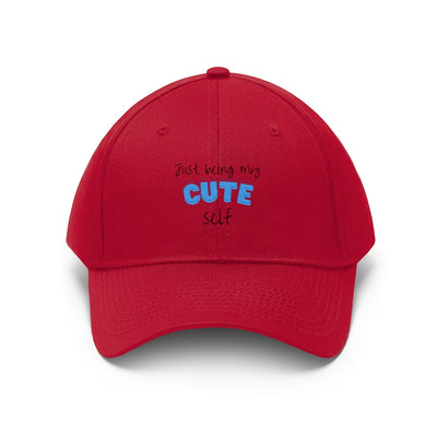 Just Being My Cute Self Unisex Twill Hat For Boys