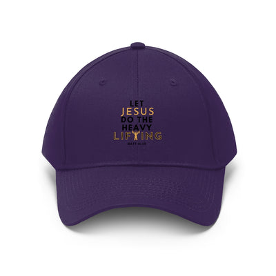 Let Jesus Do The Heavy Lifting Unisex Cap