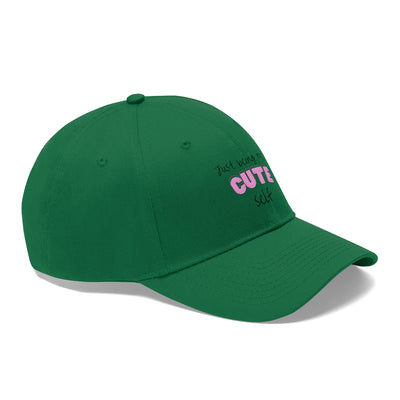 Just Being My Cute Self Unisex Twill Hat For Girls