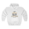 Let Jesus Do The Heavy Lifting Unisex Inspirational Hoodie